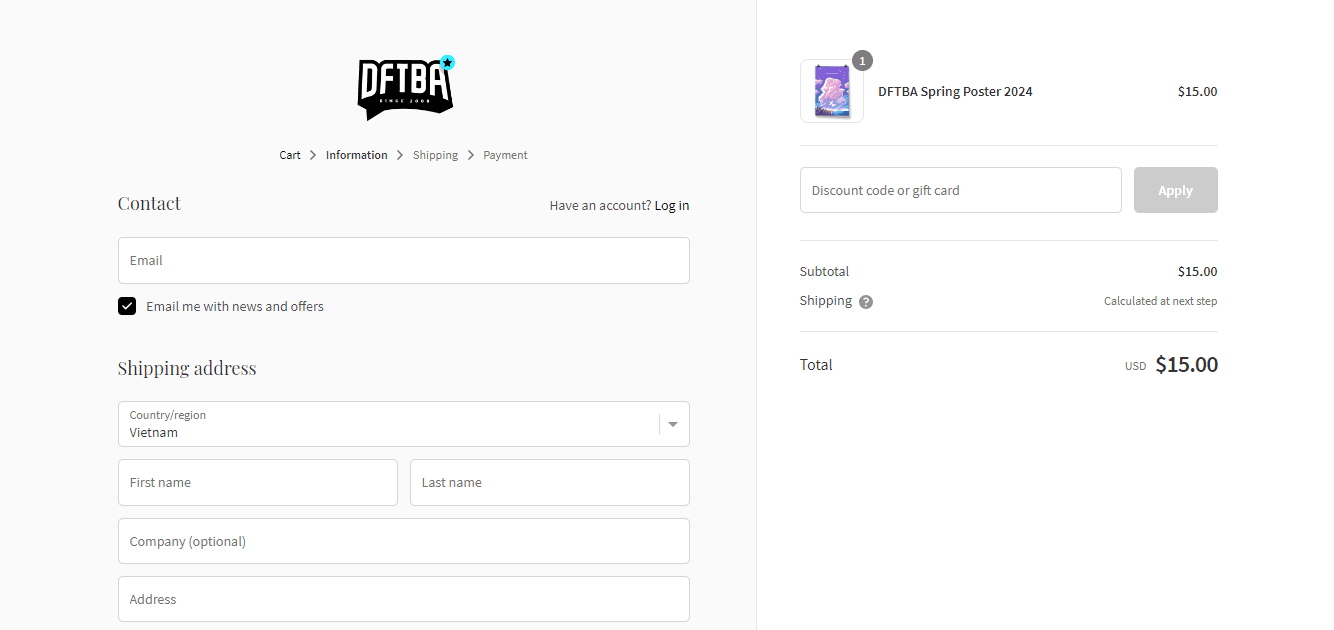 How to apply Dftba coupon code